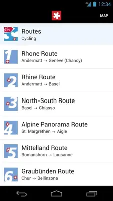 SwitzerlandMobility android App screenshot 2